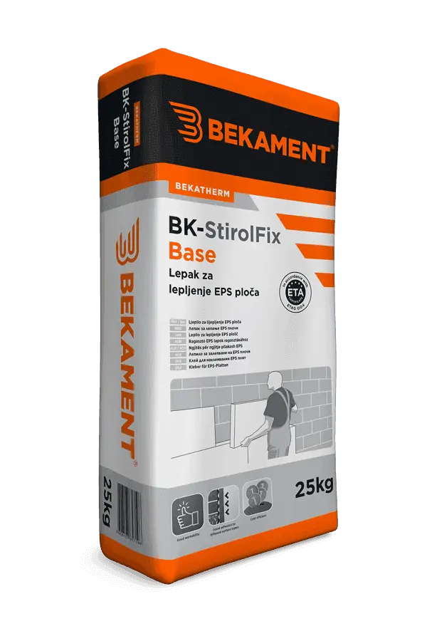BK-StirolFix Base 25kg Lepak za lepljenje EPS ploča