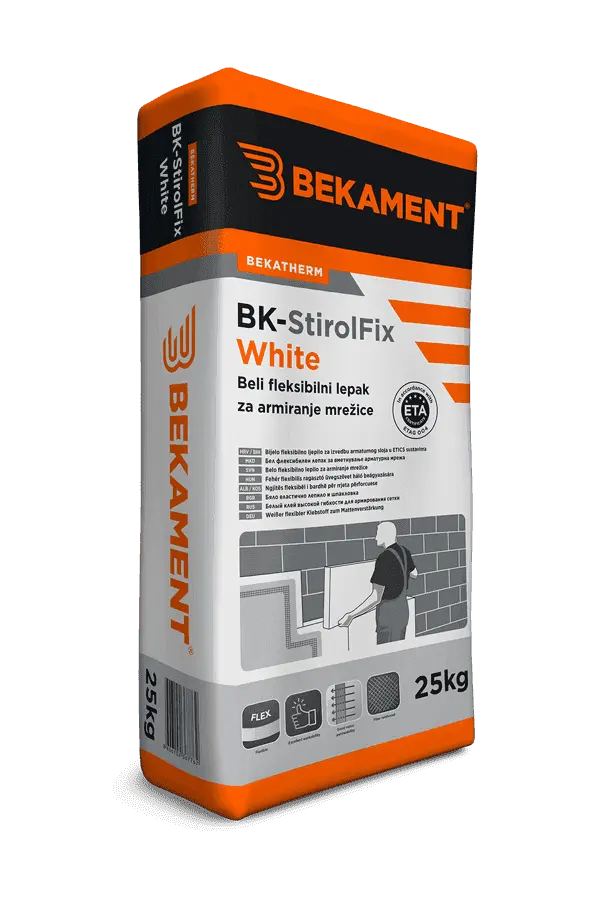 BK-StirolFix White 25kg beli fleksibilni lepak armiranje mrežice"