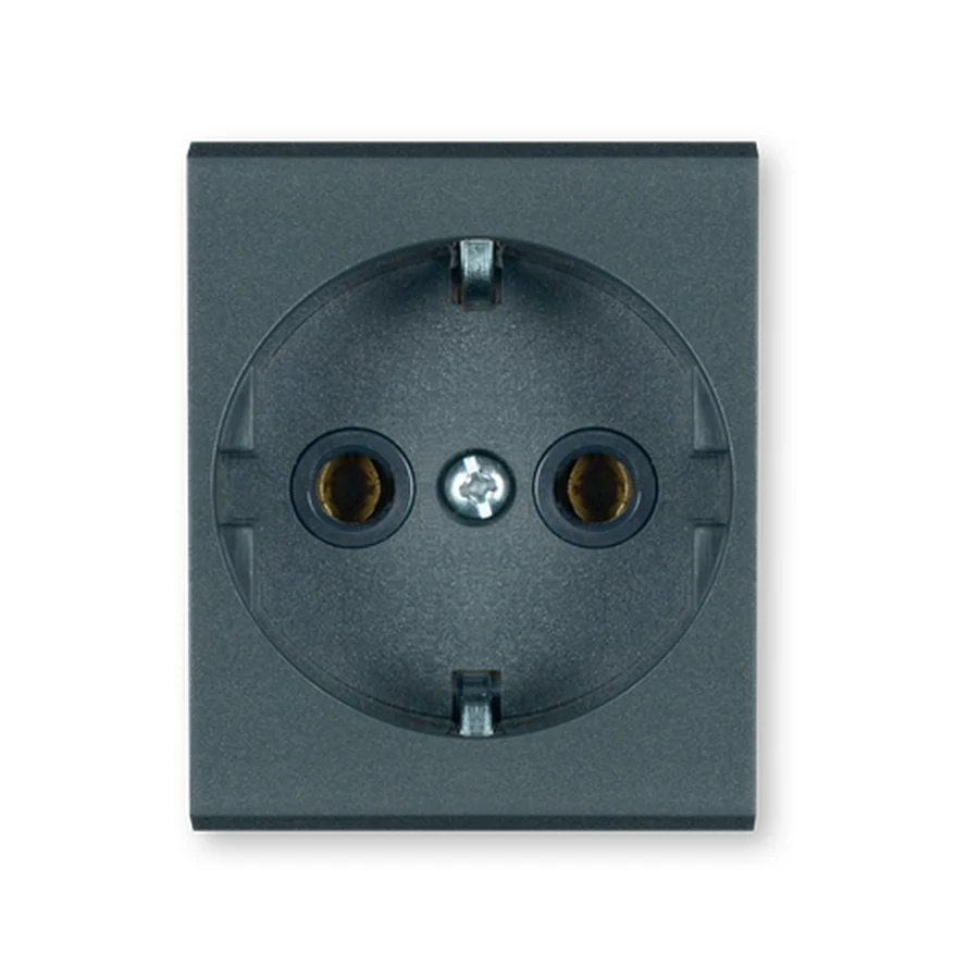 PRIKLJUCNICA DVOPOLNA 16A 250V 2M ANTRACIT, 651.A, ALING MODE