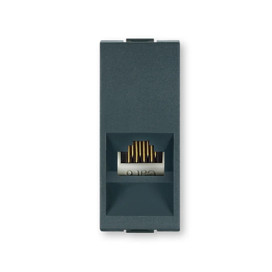 PRIKLJUCNICA KOMUNIKACIJSKA RJ 45 8/8 CAT 6 1M ANTRACIT, 665.A, ALING MODE