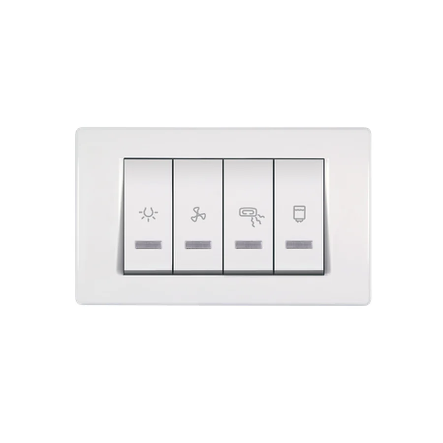 INDIKATOR HORIZONTALNI SA CETIRI PREKIDACA 2X10/2X16 BIJELI 66913.00, ALING