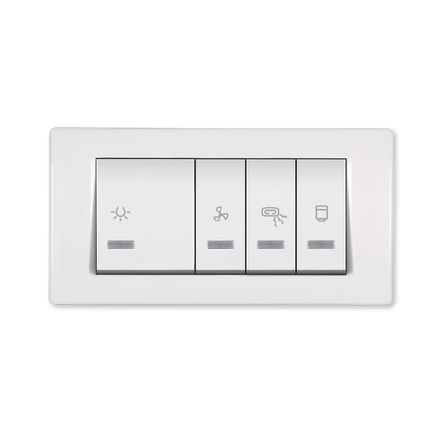 INDIKATOR HORIZONTALNI SA CETIRI PREKIDACA 2X10/2X16 BIJELI 66915.00, ALING