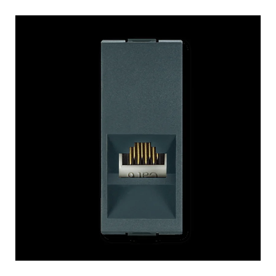PRIKLJUCNICA KOMUNIKACIJSKA RJ 45 8/8 CAT 6 FTP 1M, ANTRACIT 665S.A, ALING MODE
