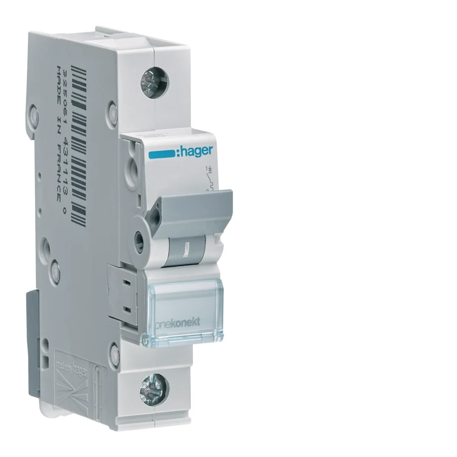 OSIGURAC AUTOMATSKI 20A, C, 1-POLNI, 6KA, MCN120, HAGER