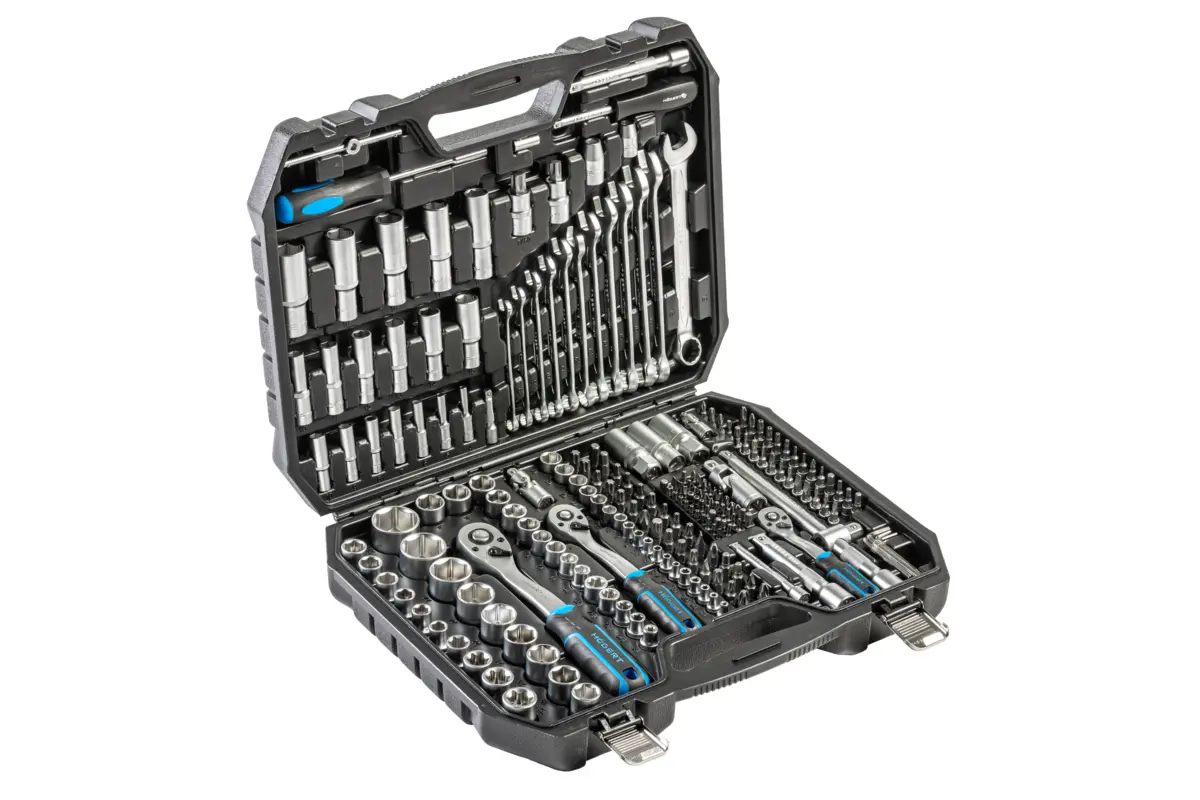 Set nasadnih ključeva 1/4"-3/8"-1/2", CrV 222-dijelni, račna 72 zuba