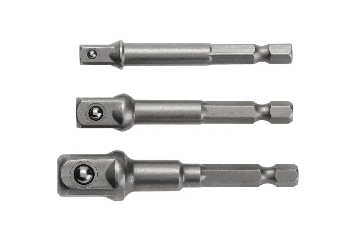 Set bit nastavaka za prihvat nasadnog ključa 1/4"-3/8"-1/2" 3-dijelni, CrV