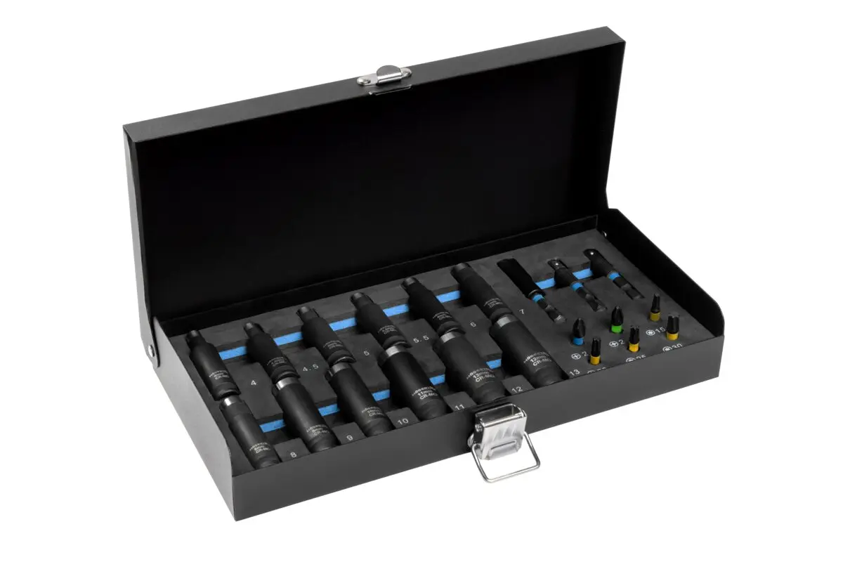 Set udarnih nasadnih ključeva i bitova 4 mm - 13 mm, 21 komad