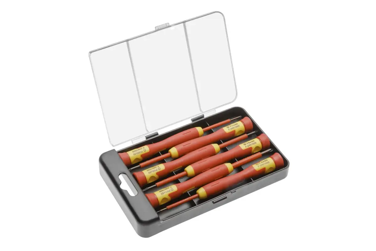 Set 6 preciznih odvijača ravni/križni 1000 V, CrMo , VDE