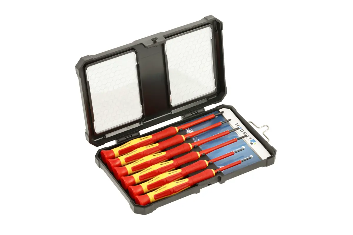 Set preciznih odvijača za električare, 1000V VDE, u plastičnoj kutiji