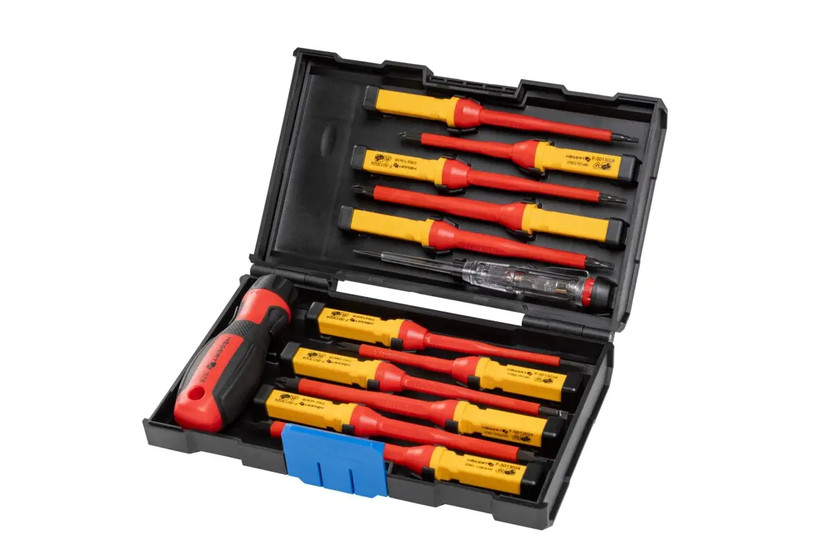 Set odvijača 1000 V s nastavcima, VDE, S2, 13-dijelni
