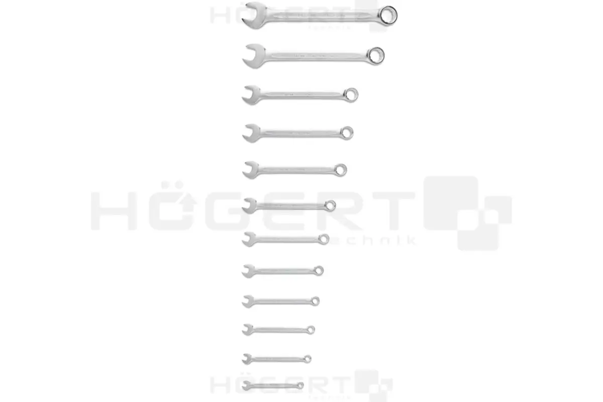 Set kombiniranih ključeva 6-24mm, 12-dijelni, CrV, DIN 3114