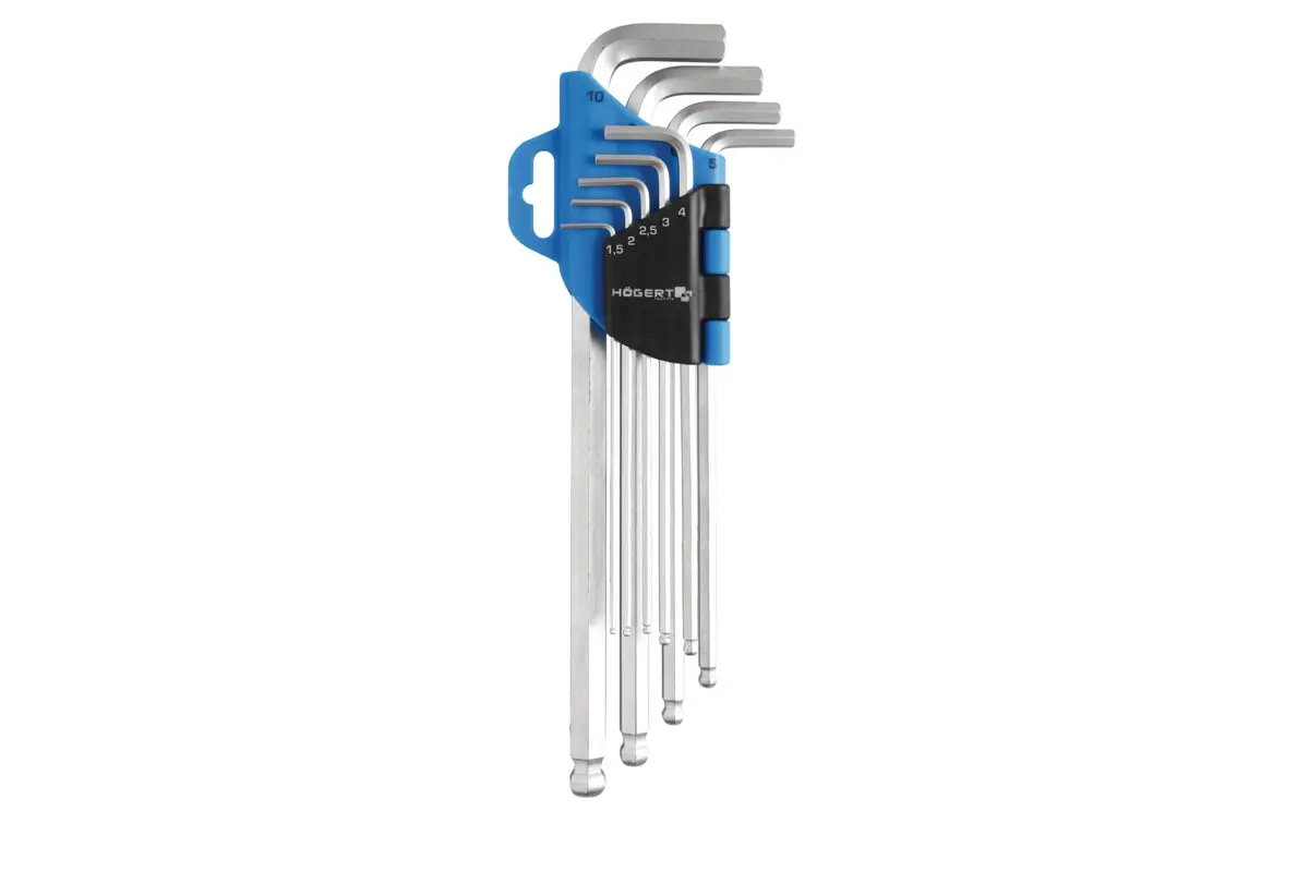 Set imbus ključeva extra dugi s okruglim završetkom 1.5-10mm, CrV