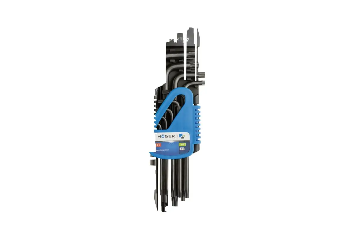 Set Torx ključeva dugi, 9-dijelni, S2, T10-T50