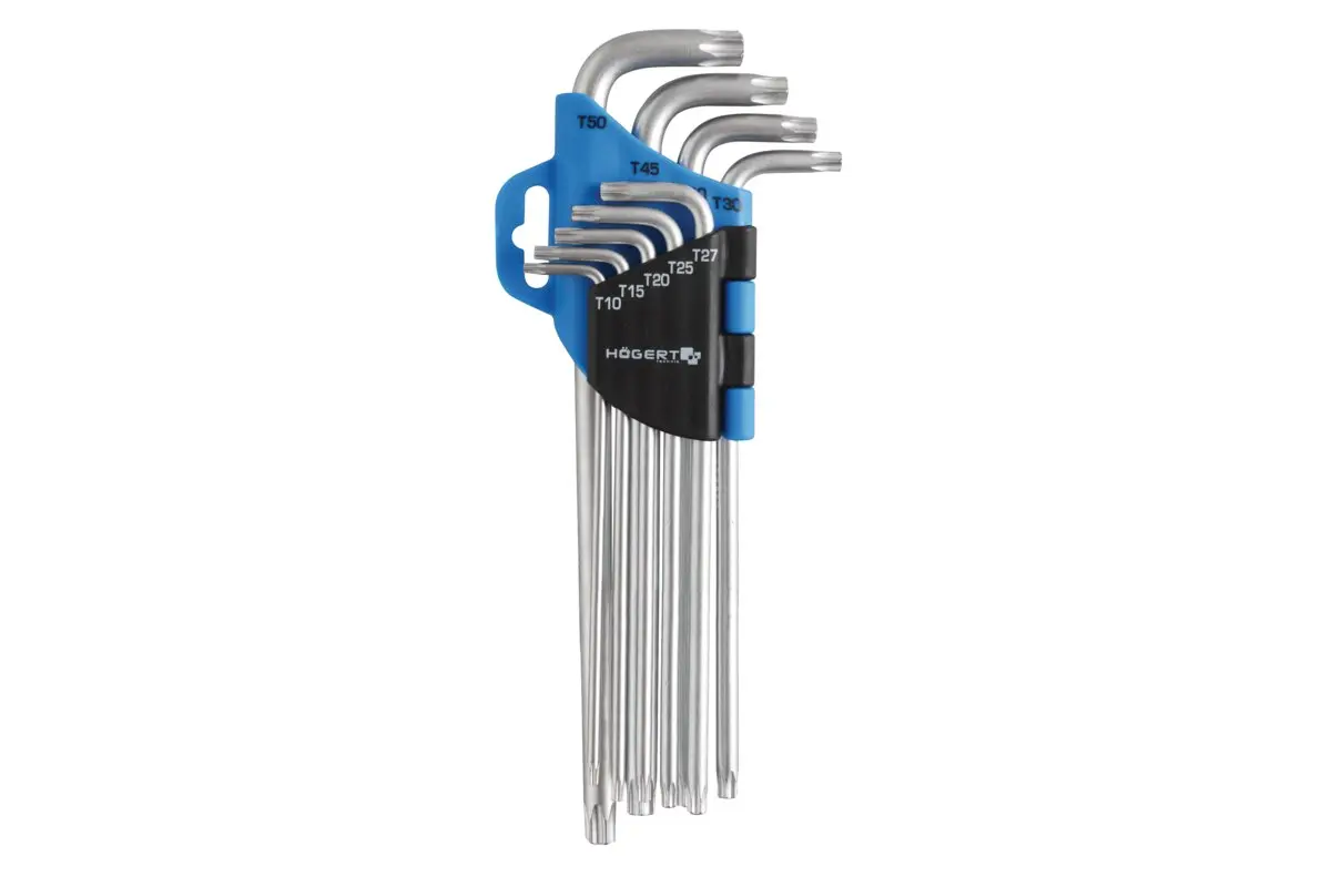 Set Torx ključeva extra dugi T10-T50, 9-dijelni, CrV