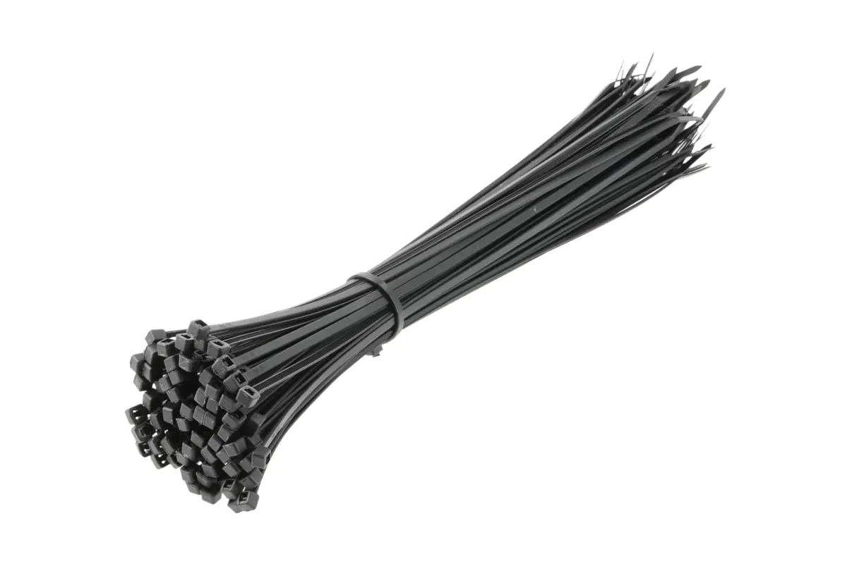 Plastična vezica, crna, 3,6 x 300 mm, 100 komada