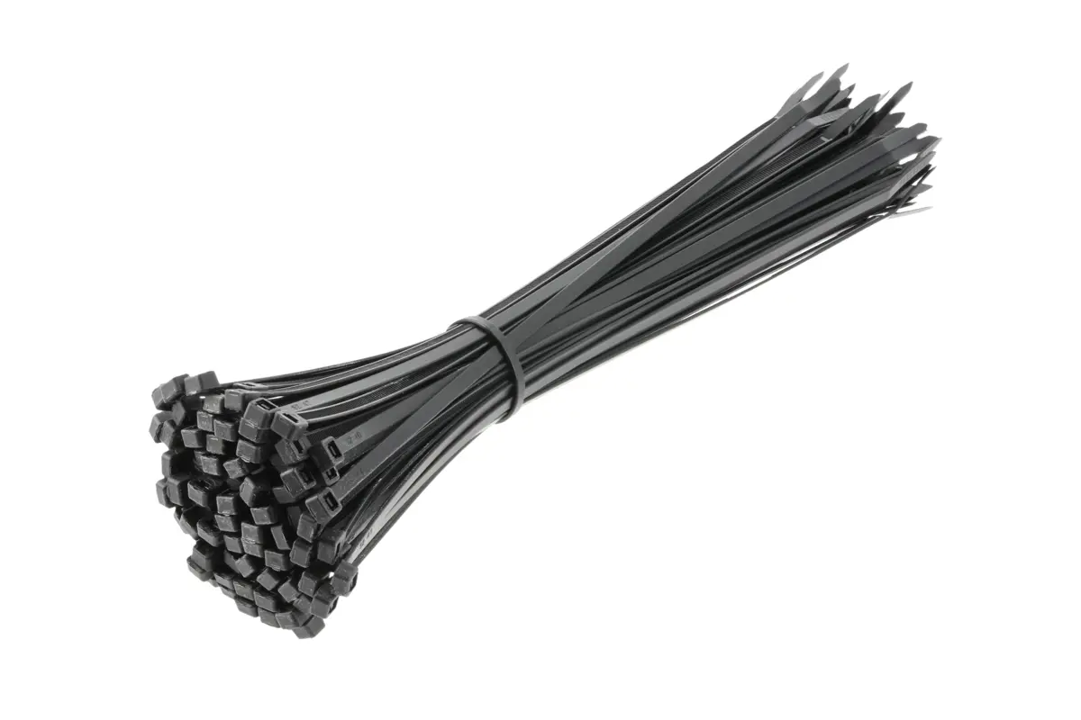 Plastična vezica, crna, 4,8 x 300 mm, 100 komada