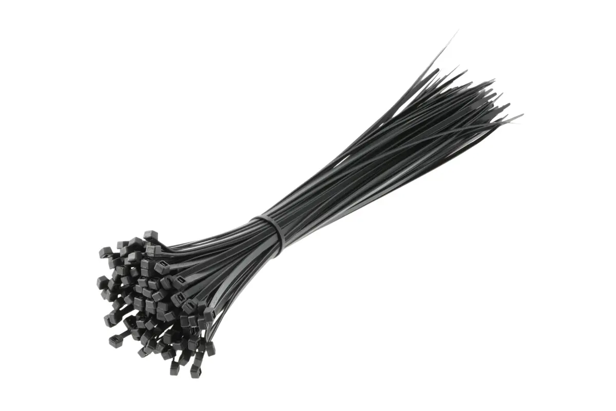 Plastična vezica, crna, 4,8 x 370 mm, 100 komada