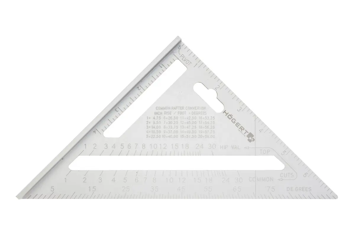 Stolarski trokut, 185 mm, aluminijski