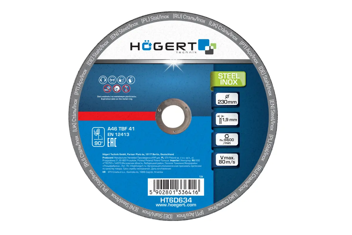 Rezna ploča korundirana za metal/inox, 230 mm, 1.9 mm PRO