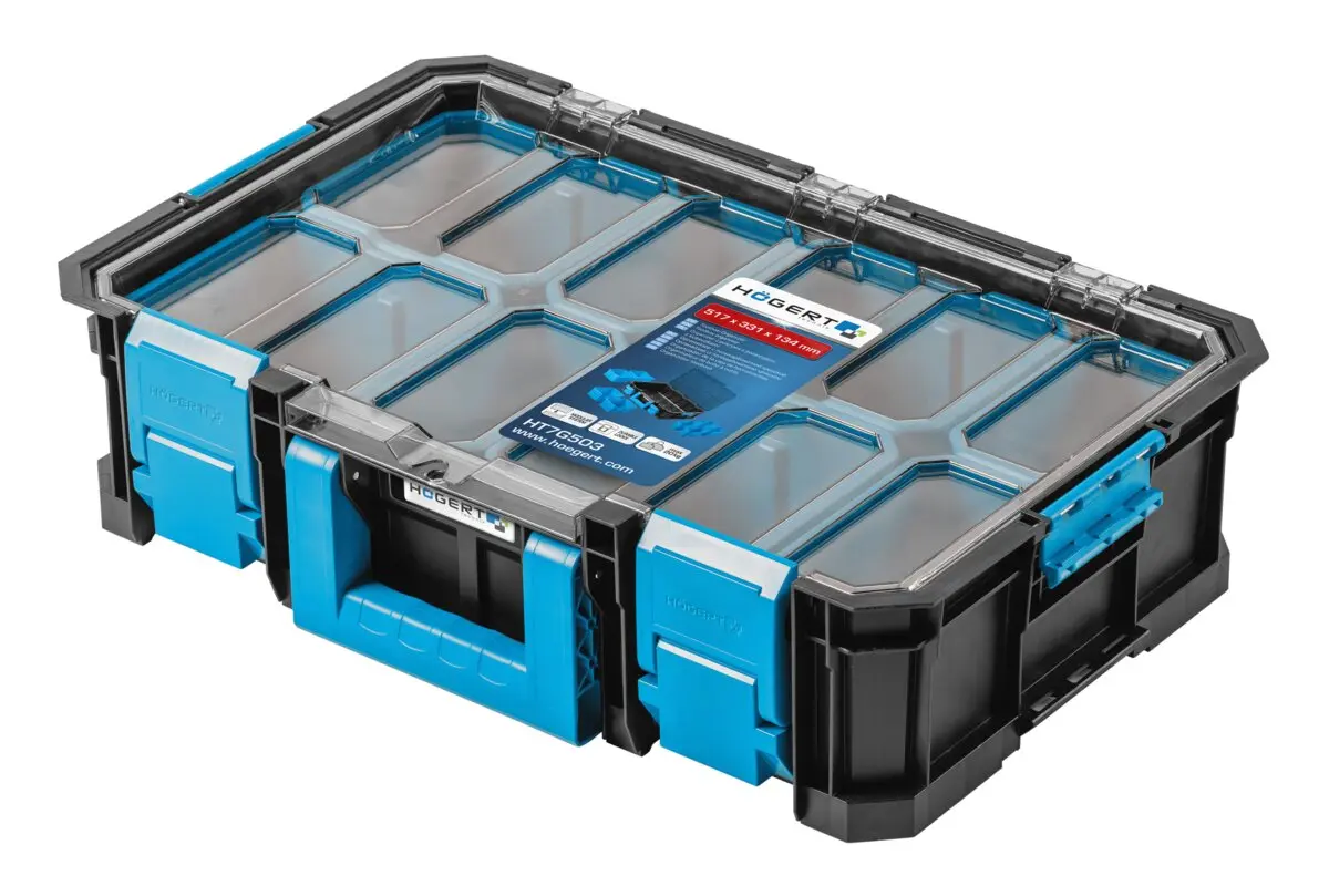 Organizator s polikarbonatnim poklopcem i umetcima (modularna)