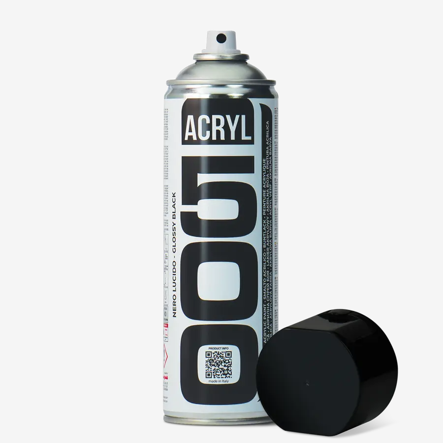 SPREJ acril CRNI MAT -ral 9005 500ml