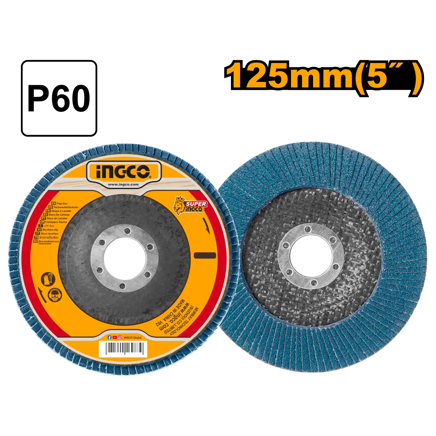 DISK LAMELARNI 125X22MM P60 FDZ1252
