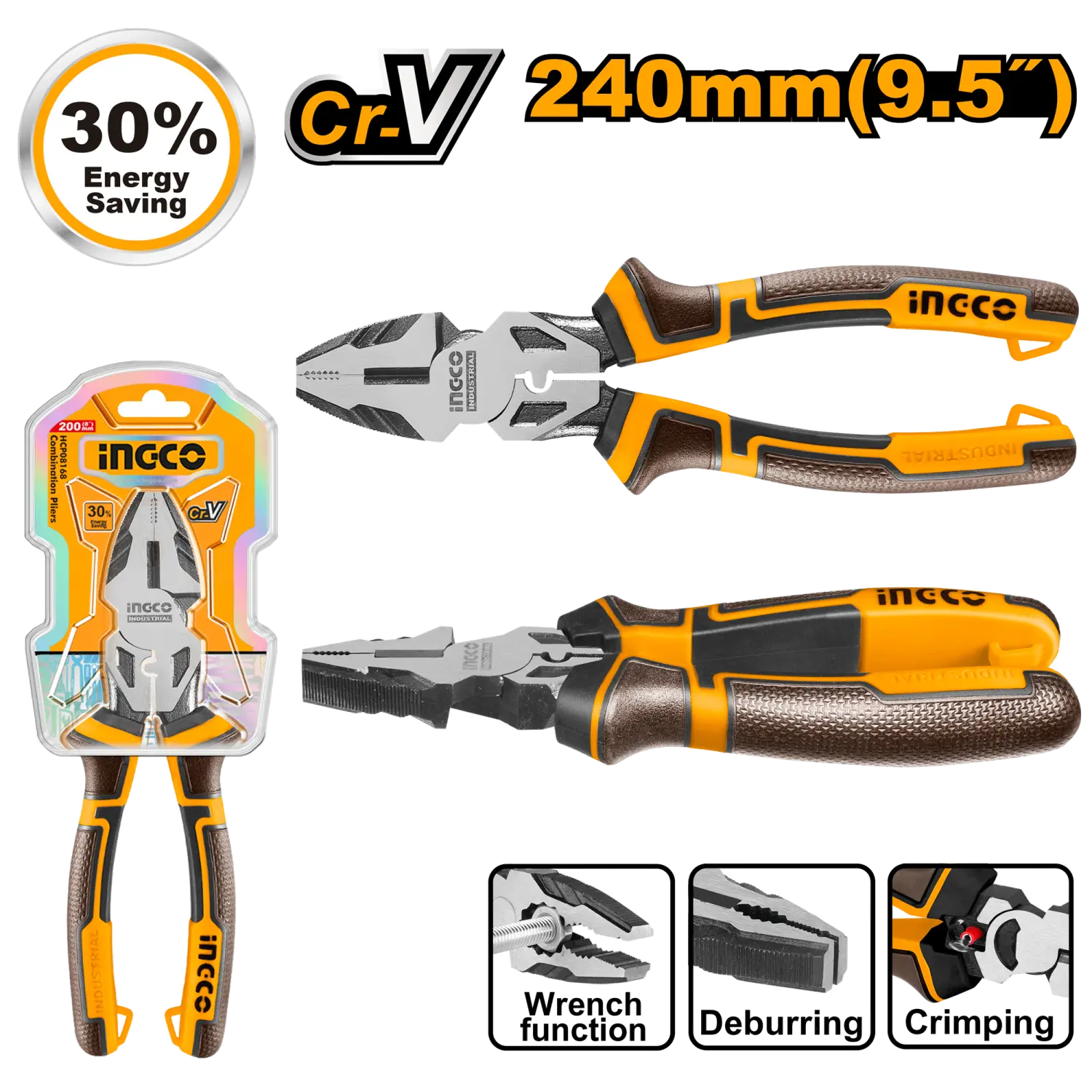 KLIJEŠTA KOMBINOVANA 240MM INDUST. HHCP28240