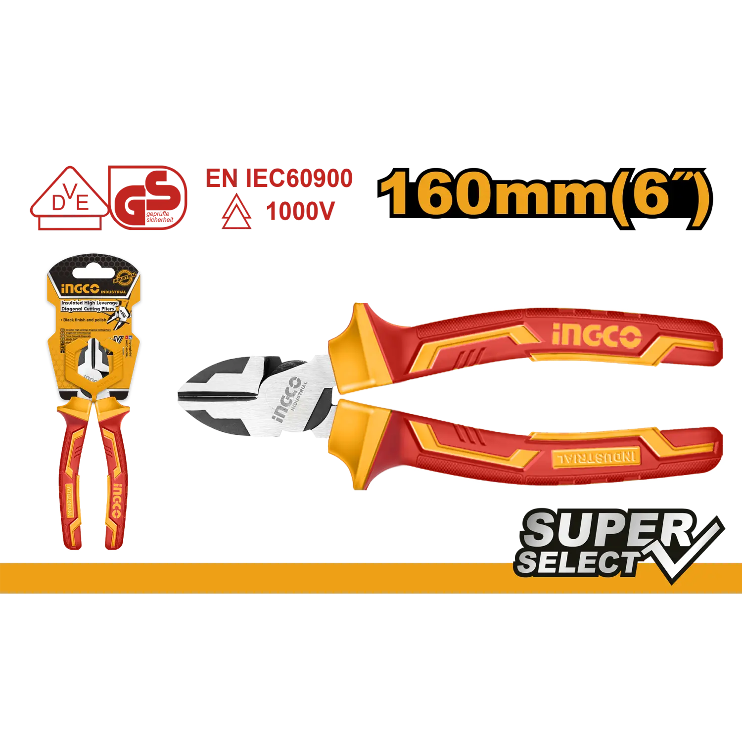 KLIJEŠTA SJEČICE 1000V 160MM INDUST. HIHLDCP28160