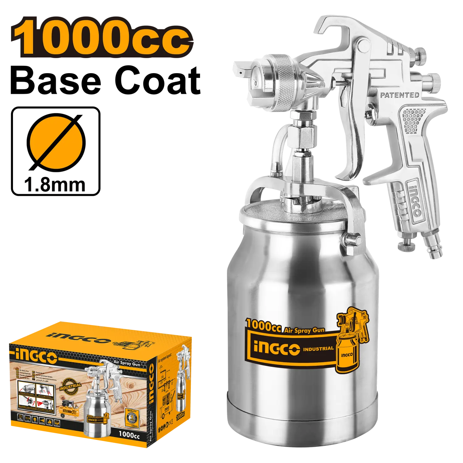 PIŠTOLJ PNEUMATSKI ZA BOJU 1000ML ASG3102