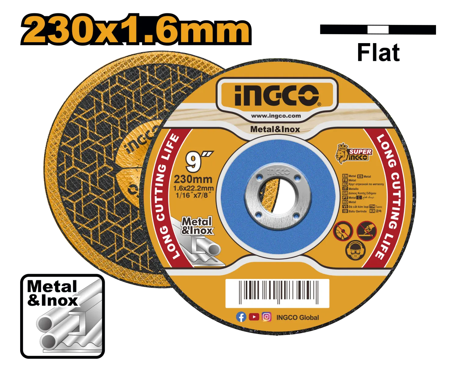 PLOČA REZNA 230X1.6X22.2MM MCD162301