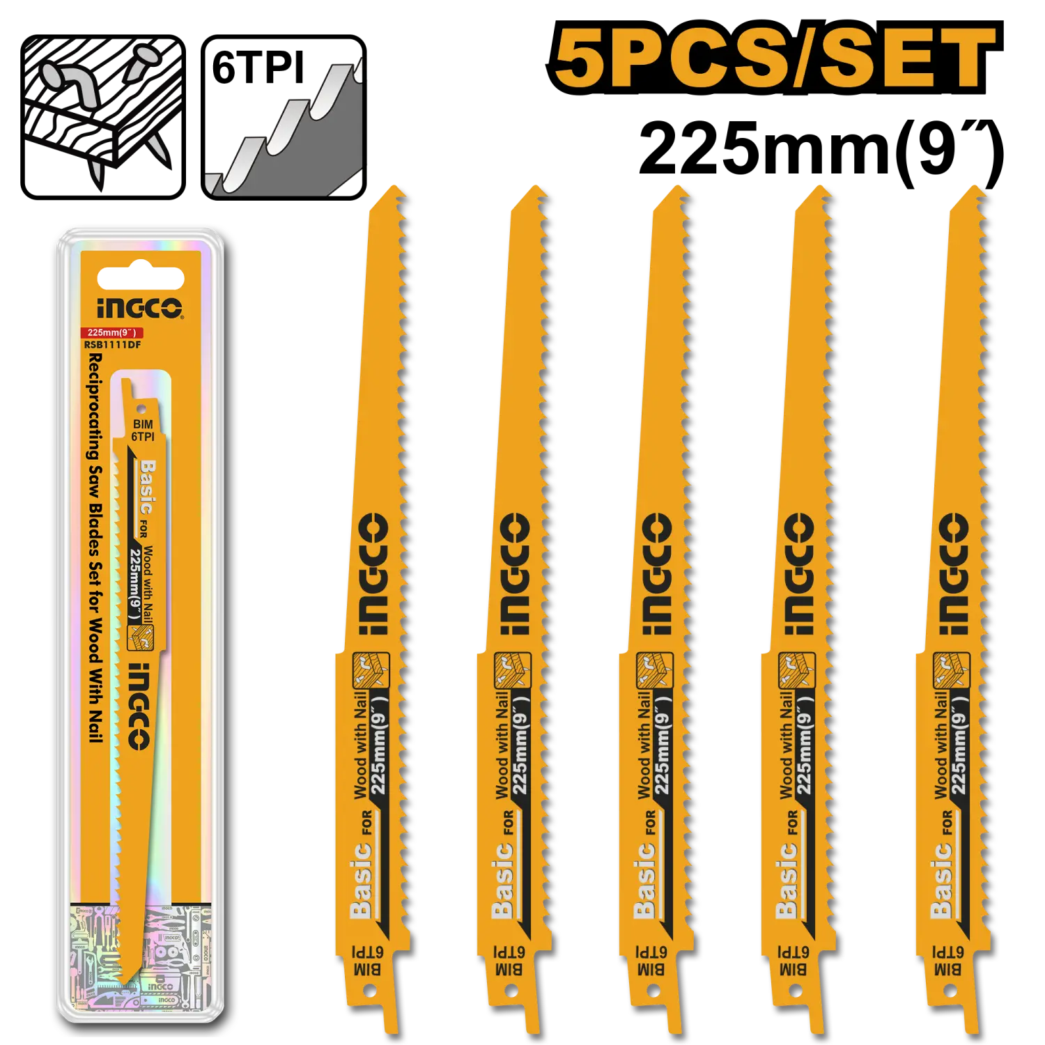 SET NOŽ ZA DRV SA EKS ZA POV TE 5K 225MM RSB1111DF