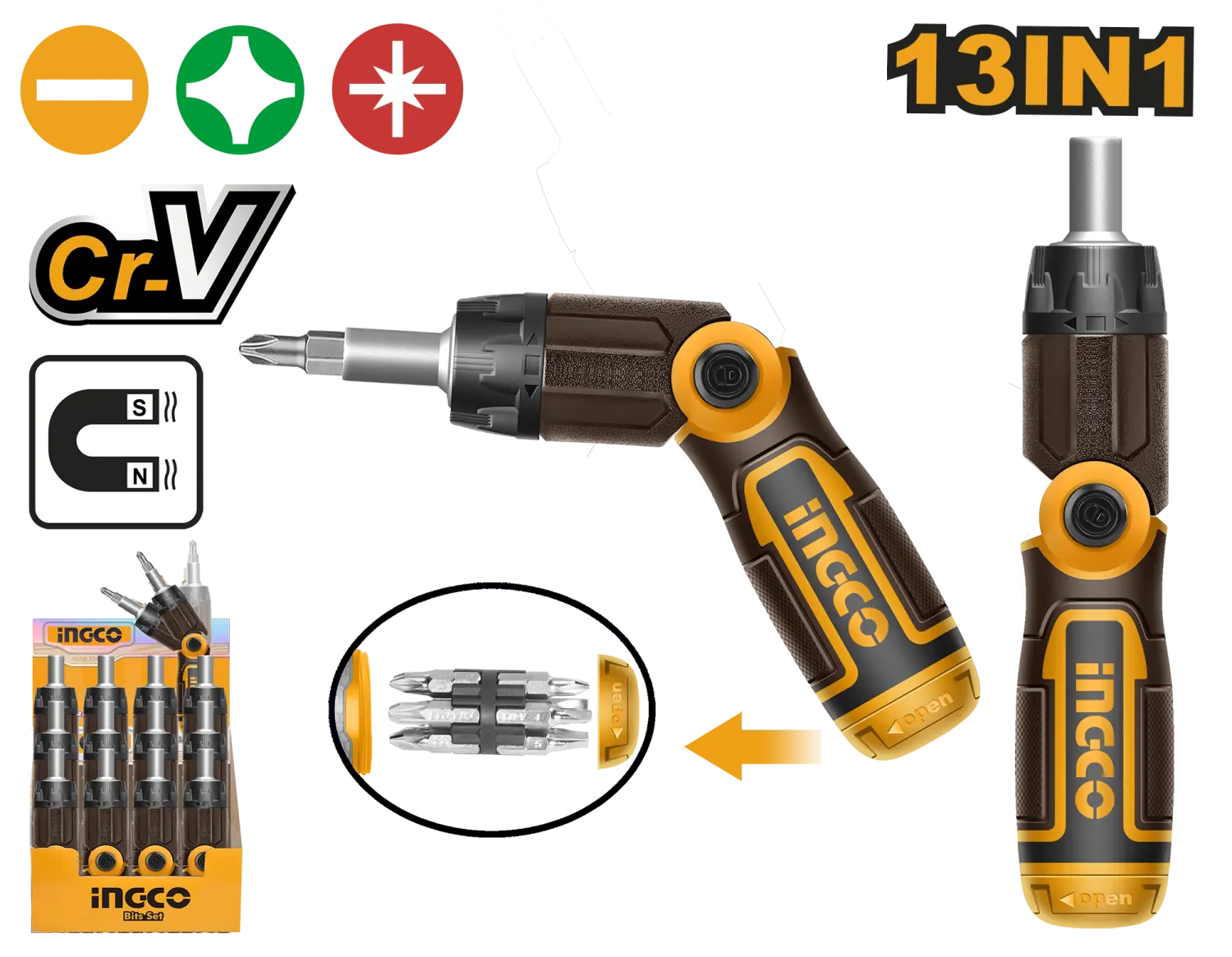 SET ŠRAFCIGER SA BITOVIMA 13U1 AKISD1208