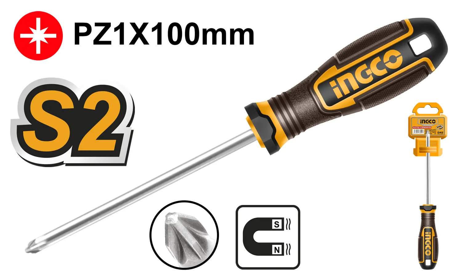 ŠRAFCIGER PZ1X100MM MAGNETNI INDUSTR HSDPZ1100