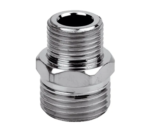 Reducirani dupli nipal 3/8" - 1/2" (hrom) - 5153812