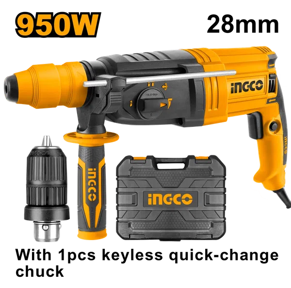 Čekić bušilica sa izmjenjivom glavom 950 W